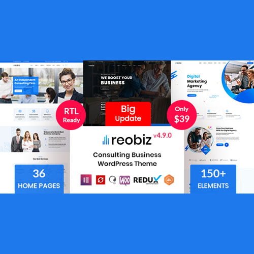 Reobiz - Consulting Business WordPress Theme